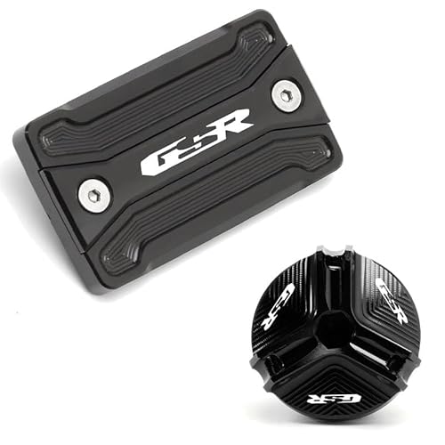 CNSJSS Hauptbehälter der Bremsflüssigkeit Motorrad Vorderrad-Bremsflüssigkeitsbehälter-Abdeckung Für SU&ZUKI GSR750 GSR600 GSR400 GSR 750 600 400 Zubehör Motoröl-Einfülldeckel von CNSJSS