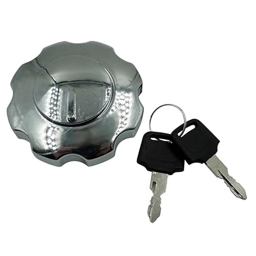 CNSJSS Tankdeckel Benzin Universal Motorrad Locking Kraftstoff Gas Tank Cap Abdeckung Zubehör Aluminium Legierung Für YA&MAHA Motorrad Tankdeckel von CNSJSS