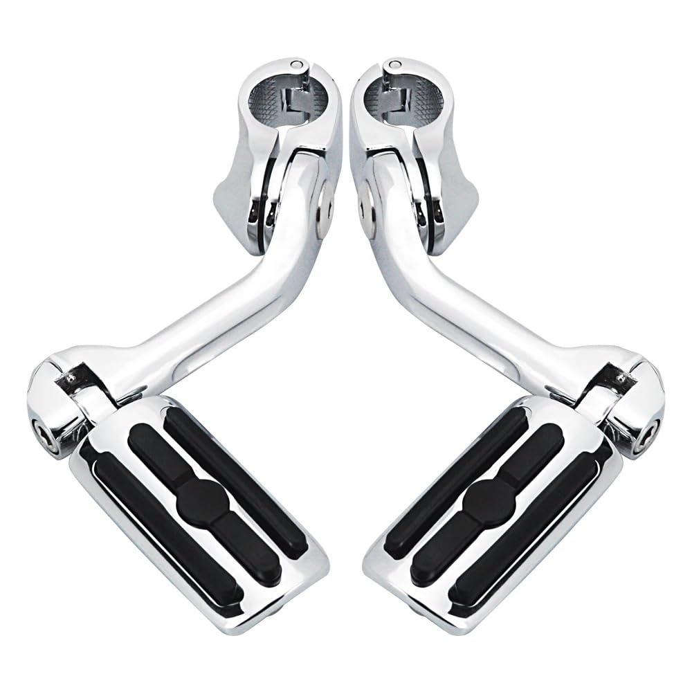 Motorrad Pedalbaugruppe Highway Pegs 1,25" Langer Abgewinkelter Motorschutzbügel Motorrad-Fußrasten Für Ha&rley Für Electra Für Glide Für Road Für King von CNSJSS