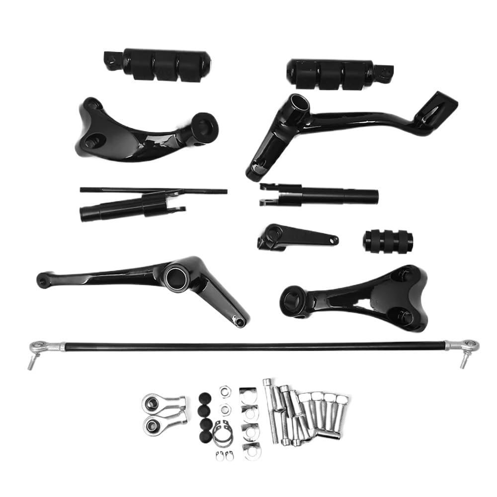 Motorrad Pedalbaugruppe Motorrad-Vorwärtssteuerungen Komplettset Pegs & Hebel & Gestänge Für Ha&rley Für Sportster XL 883 1200 1991-2016 von CNSJSS