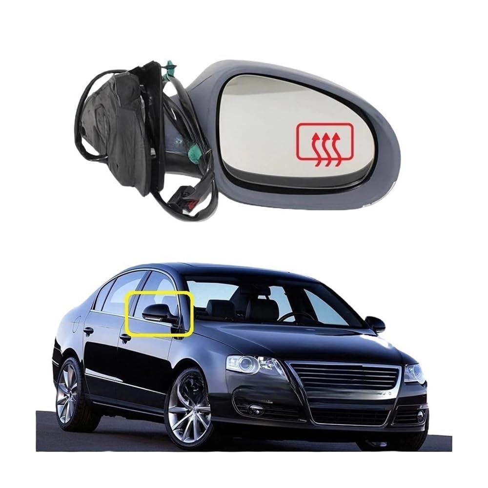 Spiegelglas Für Für Passat Für B6 Für Limousine Für Wagon 2006 2007 2008 2009 2010 2011 Auto-Styling Elektrischer Seitenspiegel Rechts Beifahrer Außenspiegel Verstellbar Geeignet von CNSJSS