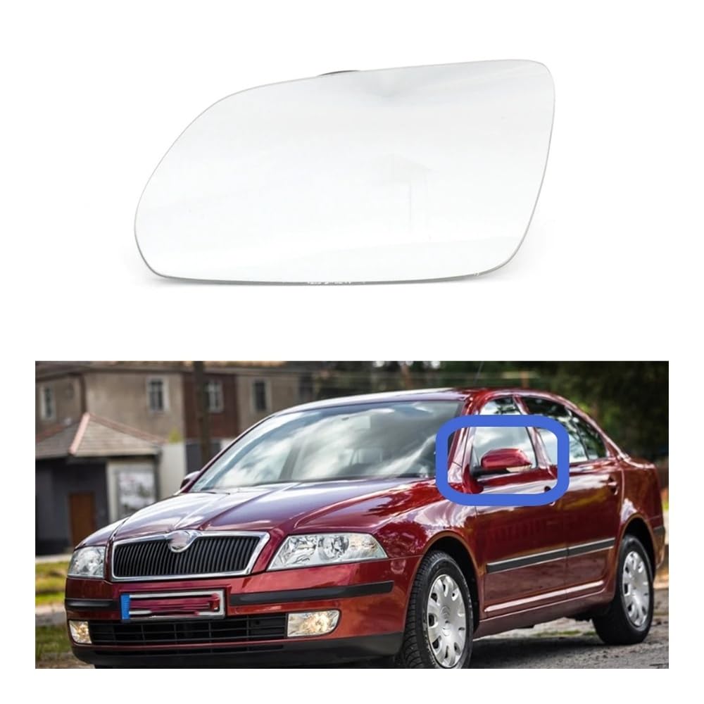 Spiegelglas Für Skoda Für Octavia Für MK2 Für A5 2004 2005 2006 2007 2008 Auto-Styling Außenspiegelglas Links Fahrerseite Außenspiegel Verstellbar Geeignet von CNSJSS