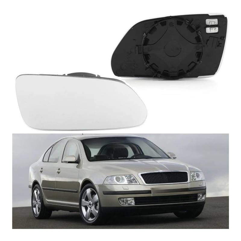 Spiegelglas Rückspiegelglas Für Skoda Für Octavia Für MK2 Für A5 2004-2008 Zubehör Türflügel Seitenspiegellinse Außenspiegel Verstellbar Geeignet von CNSJSS