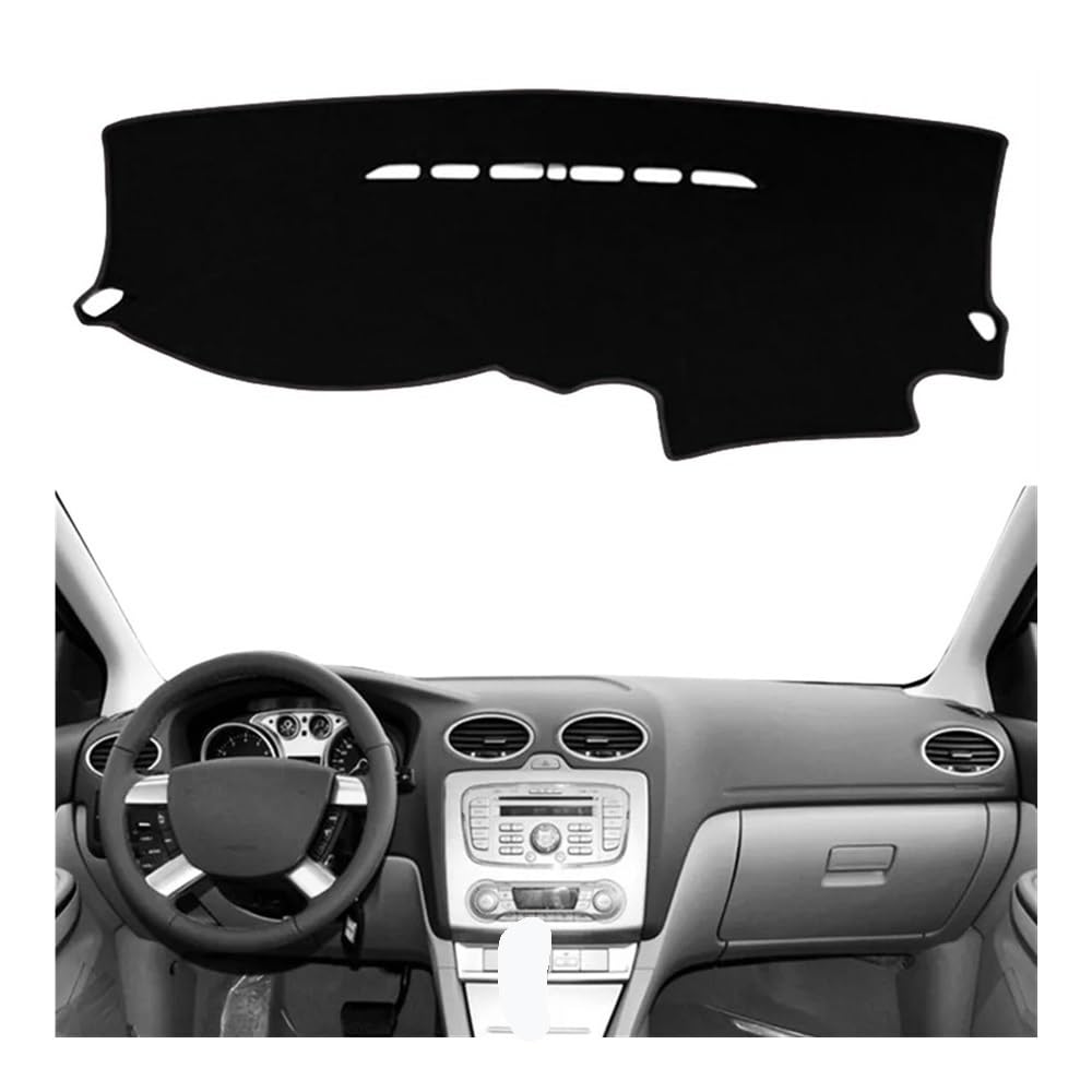 Teppich Armaturenbrett-Kissen Für Ford Für Focus 2005-2011 Dashboard Abdeckung Dash Mat Dashmat Pad Sonnenblende Schützen Teppich Kissen Auto Zubehör von CNSJSS