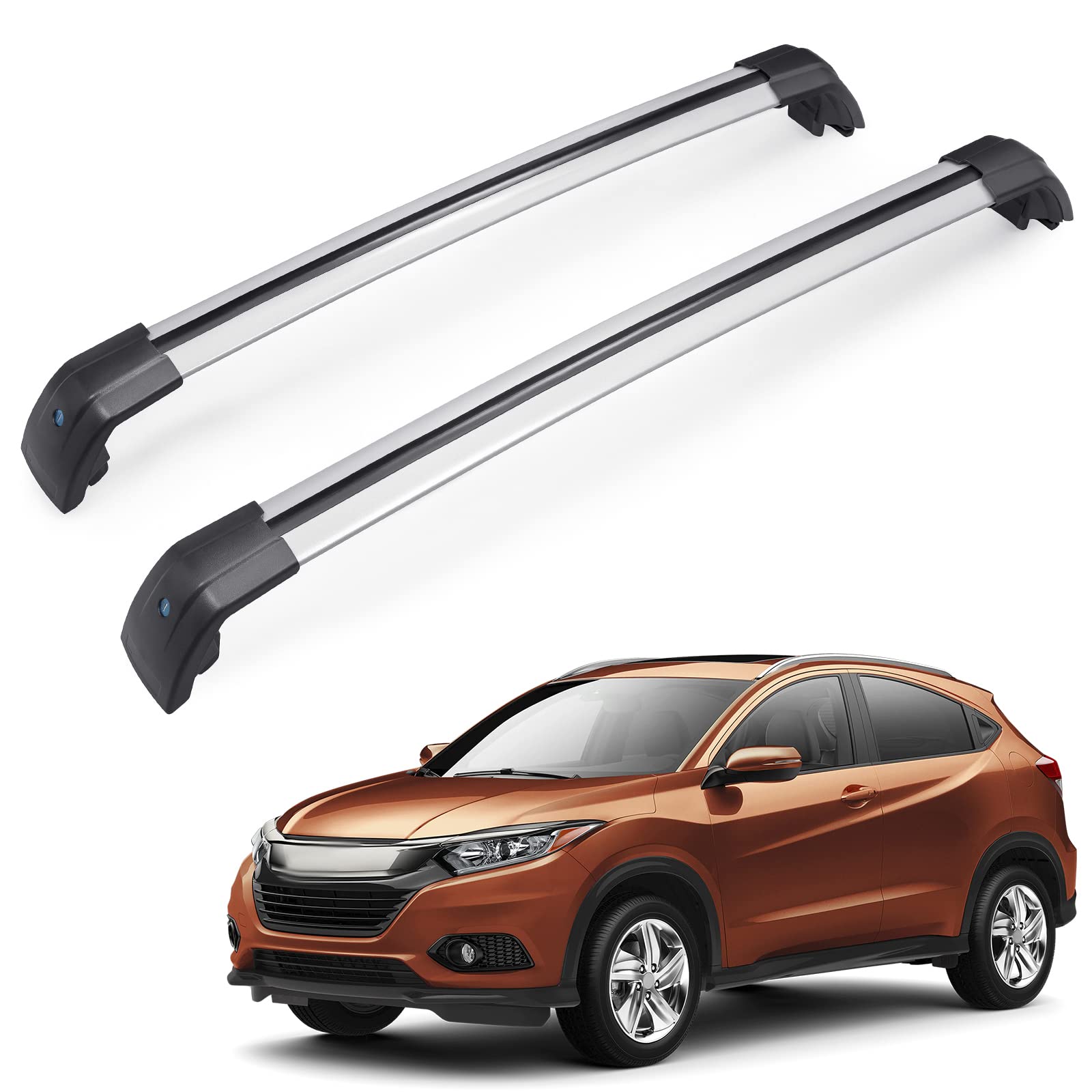 Dachboxen Auto Dachträger Für Honda HR-V 2016-2019 Schienen Bar Gepäckträger Bars Top Querstange Rack Schienenkästen Aluminiumlegierung von COBLEI