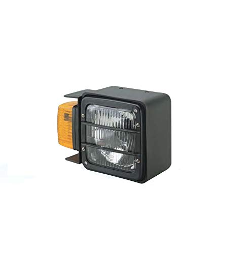 COBO 3-flammiger Frontscheinwerfer mit Seitenblinker, Schwarz, 12V, 45W, Halogen, BA20D, BA9S von COBO