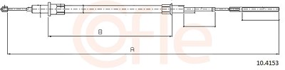 Cofle Seilzug, Feststellbremse [Hersteller-Nr. 10.4153] für BMW von COFLE