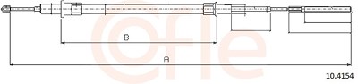 Cofle Seilzug, Feststellbremse [Hersteller-Nr. 10.4154] für BMW von COFLE