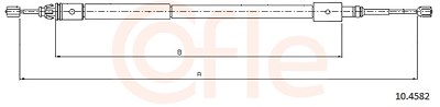 Cofle Seilzug, Feststellbremse [Hersteller-Nr. 10.4582] für Citroën von COFLE