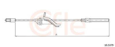 Cofle Seilzug, Feststellbremse [Hersteller-Nr. 10.5379] für Ford, Volvo von COFLE