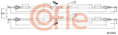 Cofle Seilzug, Feststellbremse [Hersteller-Nr. 10.5452] für Ford von COFLE