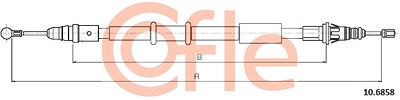 Cofle Seilzug, Feststellbremse [Hersteller-Nr. 10.6858] für Renault von COFLE