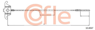 Cofle Seilzug, Feststellbremse [Hersteller-Nr. 10.8067] für Volvo von COFLE