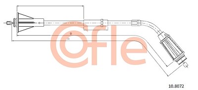 Cofle Seilzug, Feststellbremse [Hersteller-Nr. 10.8072] für Volvo von COFLE