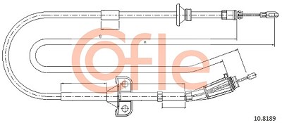 Cofle Seilzug, Feststellbremse [Hersteller-Nr. 10.8189] für Volvo von COFLE