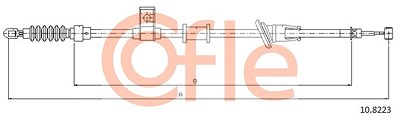 Cofle Seilzug, Feststellbremse [Hersteller-Nr. 10.8223] für Volvo von COFLE