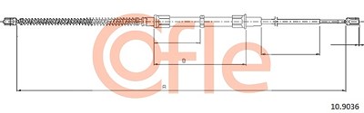 Cofle Seilzug, Feststellbremse [Hersteller-Nr. 10.9036] für Skoda von COFLE