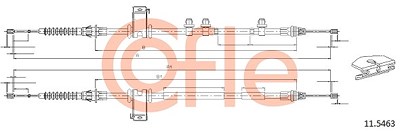 Cofle Seilzug, Feststellbremse [Hersteller-Nr. 11.5463] für Ford von COFLE