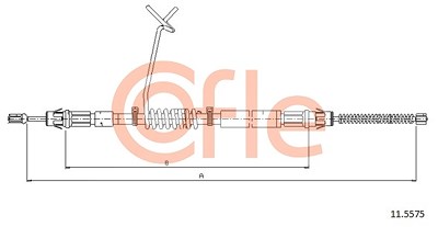 Cofle Seilzug, Feststellbremse [Hersteller-Nr. 11.5575] für Ford von COFLE