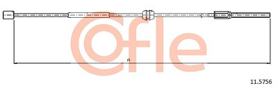 Cofle Seilzug, Feststellbremse [Hersteller-Nr. 11.5756] für Opel, Vauxhall von COFLE