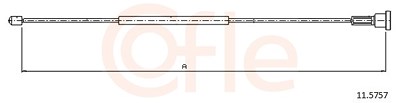 Cofle Seilzug, Feststellbremse [Hersteller-Nr. 11.5757] für Opel von COFLE