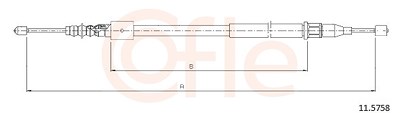 Cofle Seilzug, Feststellbremse [Hersteller-Nr. 11.5758] für Opel von COFLE