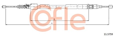 Cofle Seilzug, Feststellbremse [Hersteller-Nr. 11.5759] für Opel von COFLE