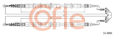 Cofle Seilzug, Feststellbremse [Hersteller-Nr. 11.5865] für Opel von COFLE