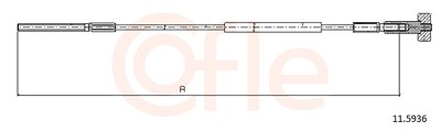 Cofle Seilzug, Feststellbremse [Hersteller-Nr. 11.5936] für Chevrolet, Opel, VW von COFLE