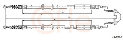 Cofle Seilzug, Feststellbremse [Hersteller-Nr. 11.5952] für Opel, Vauxhall von COFLE
