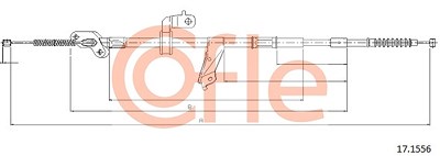 Cofle Seilzug, Feststellbremse [Hersteller-Nr. 17.1556] für Toyota von COFLE