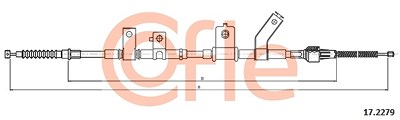 Cofle Seilzug, Feststellbremse [Hersteller-Nr. 17.2279] für Mitsubishi von COFLE