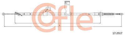 Cofle Seilzug, Feststellbremse [Hersteller-Nr. 17.2517] für Hyundai von COFLE