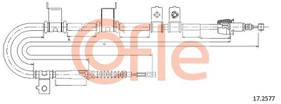 Cofle Seilzug, Feststellbremse [Hersteller-Nr. 17.2577] für Hyundai von COFLE