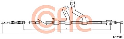 Cofle Seilzug, Feststellbremse [Hersteller-Nr. 17.2580] für Hyundai von COFLE