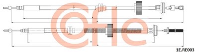 Cofle Seilzug, Feststellbremse [Hersteller-Nr. 1E.RE003] für Renault von COFLE