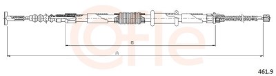 Cofle Seilzug, Feststellbremse [Hersteller-Nr. 461.9] für Alfa Romeo, Fiat von COFLE