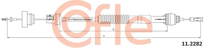Cofle Seilzug, Kupplungsbetätigung [Hersteller-Nr. 11.2282] für Citroën, Peugeot von COFLE