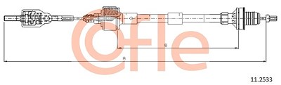 Cofle Seilzug, Kupplungsbetätigung [Hersteller-Nr. 11.2533] für Opel von COFLE
