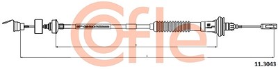 Cofle Seilzug, Kupplungsbetätigung [Hersteller-Nr. 11.3043] für Peugeot von COFLE