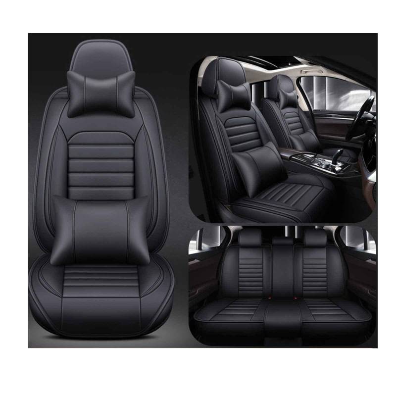 Sitzbezüge Auto Leder Autositzbezüge Universal Set Für Mazda CX-5 1. Generation (KE) 2011 2012 2013 2014 2015 2016 Kissen 5-Sitz Vorne Hinten Sitz Protektoren rutschfest Wasserdicht Langlebig (Color von COFUNU