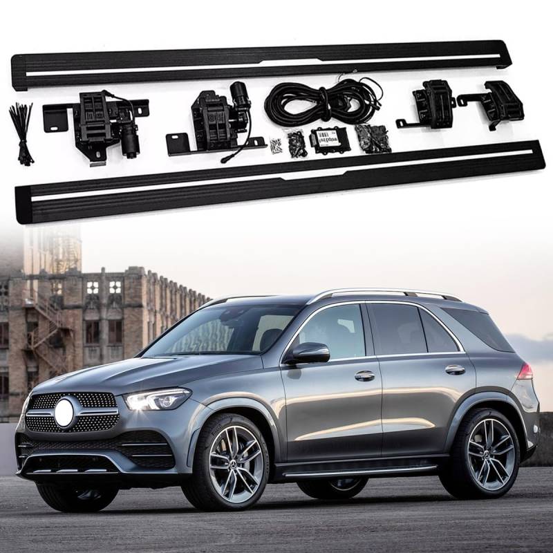 Deployable Power Electric Trittbrett Side Step Pedal Nerf Bar Aluminium Passt für Mercedes Benz GLE W167 2020 2021 2022 2023 2024 2025 2026 von COGOTA