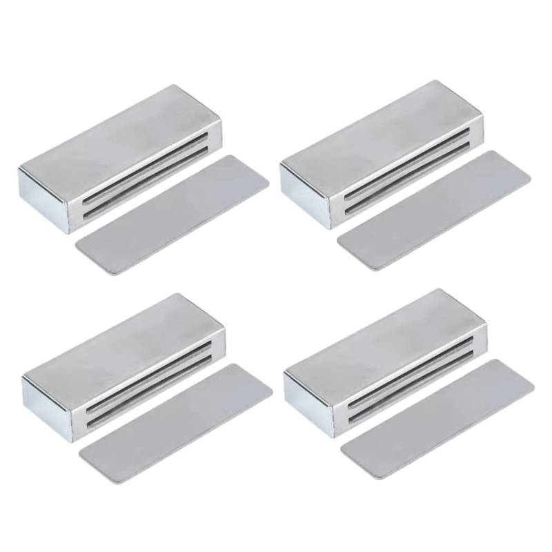 COHEALI 4 Stück magnetische Anziehungskraft Magnet für Schranktür magnetische Türverschlüsse magnete für schranktüren schrankschlösser Schrank fängt Schranktürverriegelungen Silver von COHEALI