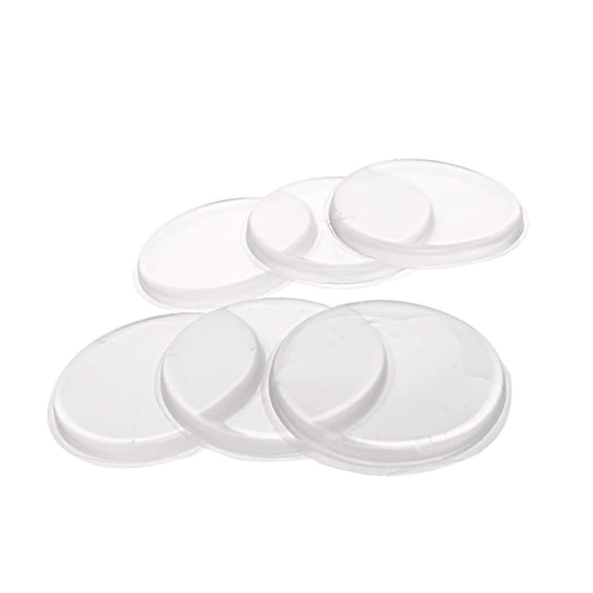 COHEALI 6St Türgriff Silikonmatte transparent door knob pad cushioned door handle pad Türknauf-Pads transparente Aufkleber Türknaufschutz Sturzpad für Tür Türknaufpads aus Silikon Weiß von COHEALI