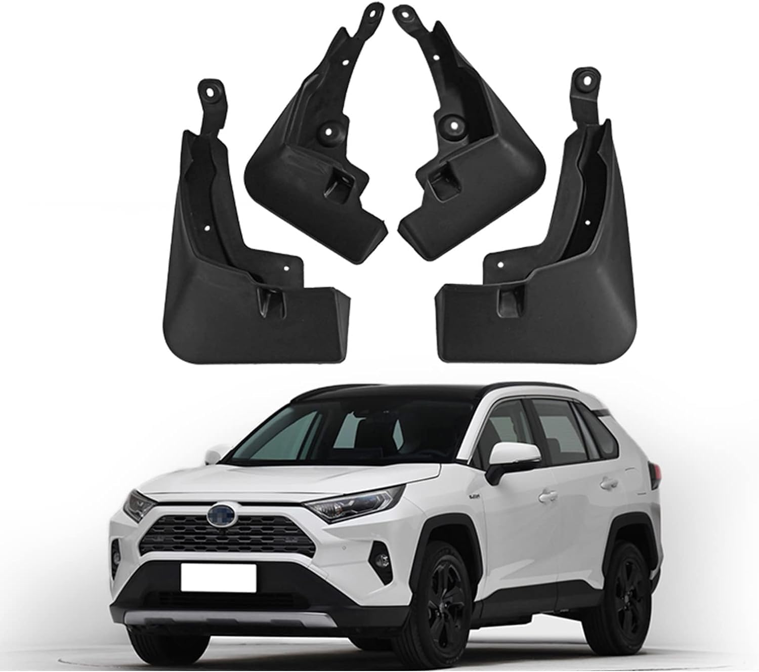 Auto Schmutzfänger für Toyota RAV4 2019-2024 Hybrid XA50 2022, 4 stücke Auto Vorne Und Hinten Kratzfest Schmutzfängerschutz Zubehör,A/for Toyota RAV4 A von COIEN