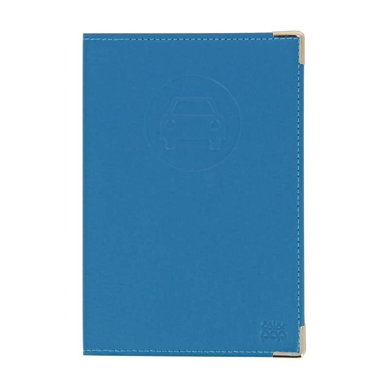 Color Pop 550042 Papierhalter für Fahrzeug, Farbe: Petrol Blau + Transparentes Etui für graue Karte von Color Pop