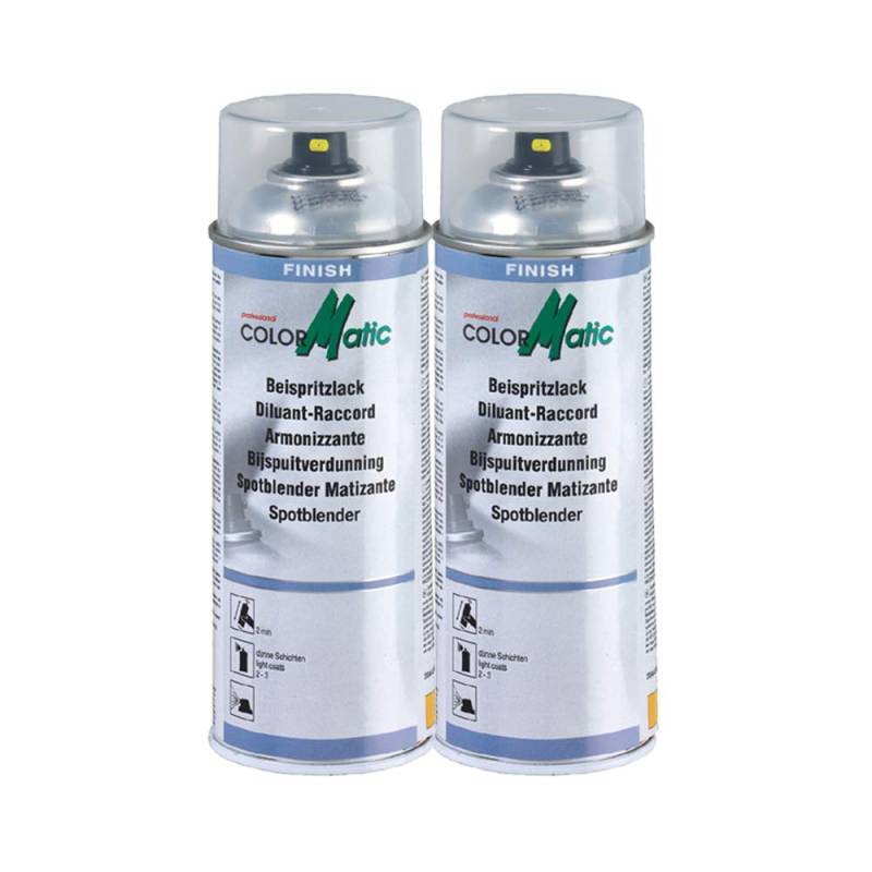 COLORMATIC 2X Beispritzlack Beilackierung Spot Repair Spotblender 114229 400Ml von COLORMATIC