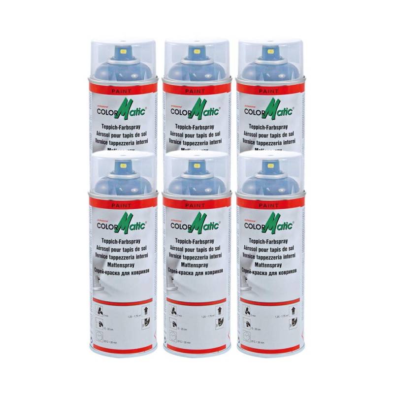 COLORMATIC 6X Teppich-Farbspray Farbauffrischung Anthrazit 369063 400Ml von COLORMATIC