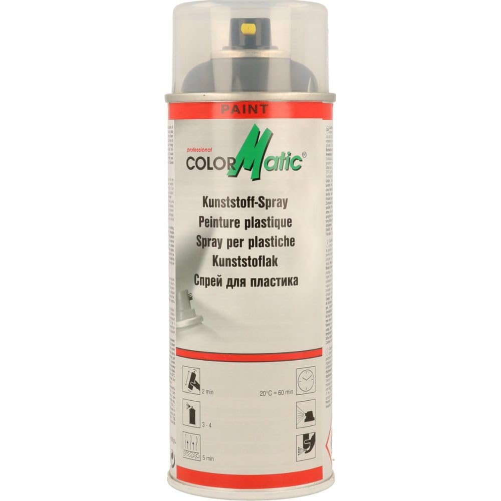 ColorMatic 856617 Kunststoff-Spray grau seidenmatt 400 ml von COLORMATIC