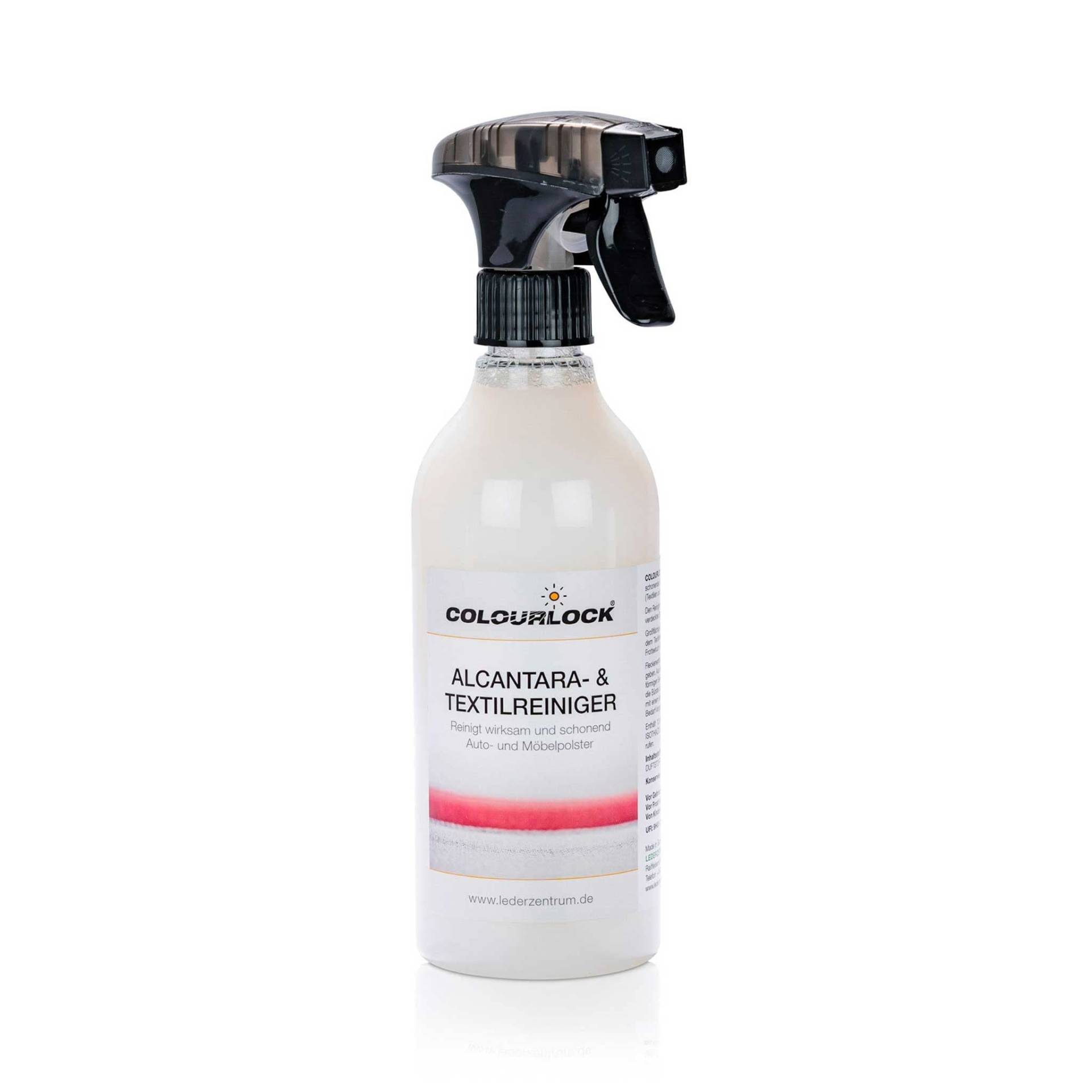 COLOURLOCK Alcantara- & Textilreiniger, 500 ml – Hochwertige Reinigung für Polster, Teppiche und Alcantara, Fleckenentfernung, Pflege für Möbel & Fahrzeuge von COLOURLOCK